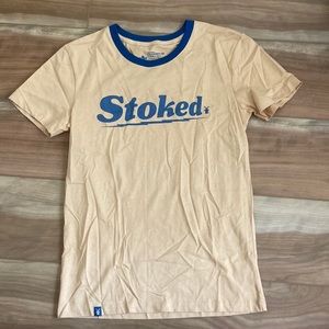 “Stoked” Yellow Dutch Wear Tee